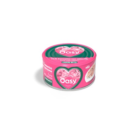 oasy more love tonno con salmone lattina 70 gr per gatti