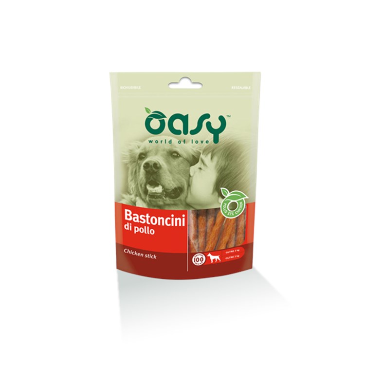 Oasy Snack Bastoncini di Pollo 100 g per Cani