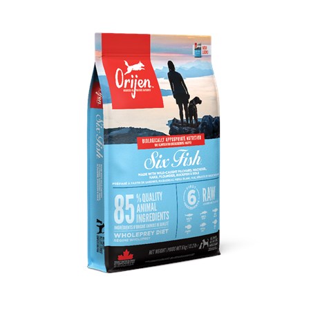orijen six fish adult dog 114 kg al pesce per cane adulto tutte le taglie danneggiato
