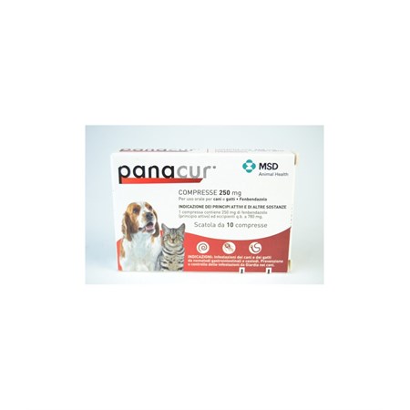 msd panacur 250 mg 10 compresse per cani