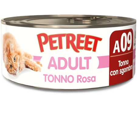 petreet 70 gr tonno rosa con sgombro