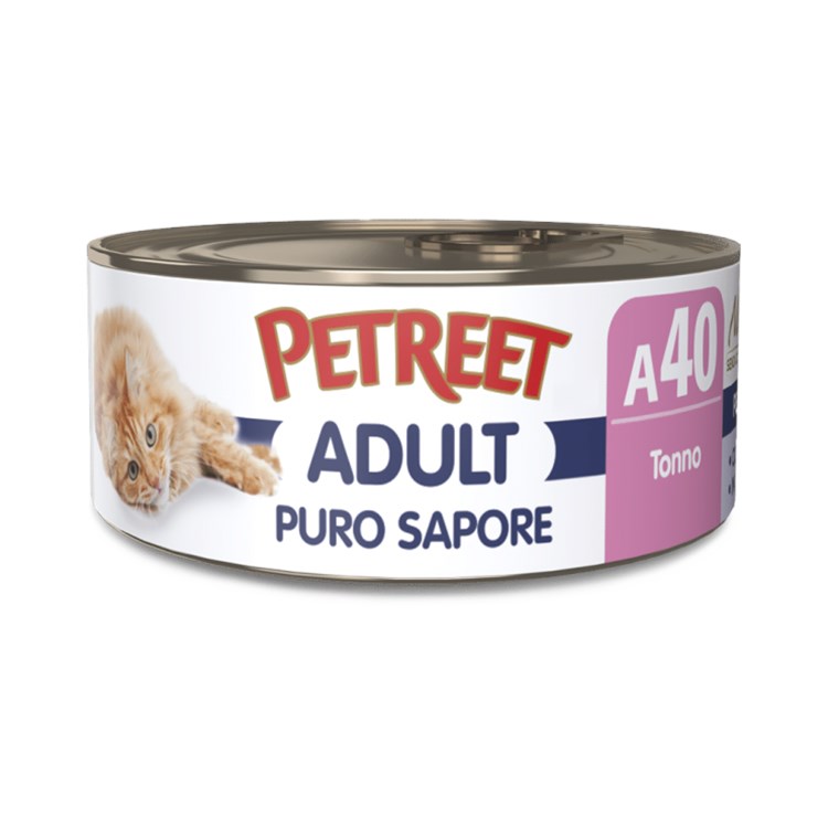 Petreet Puro Sapore Tonno 70 gr A40 Scatoletta Umido Gatto
