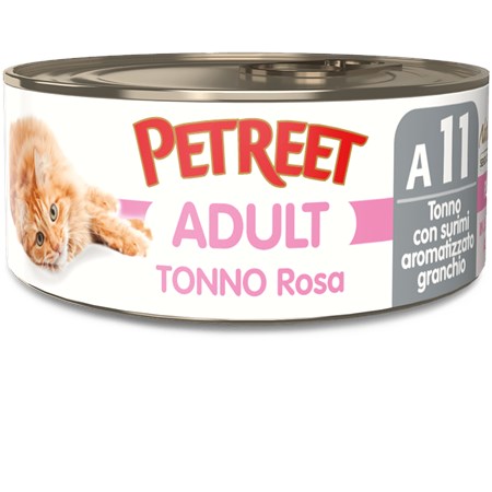 petreet 70 gr tonno rosa con surimi di granchio