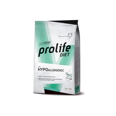 prolife cat diet hypoallergenic 5 kg crocchette per gatti danneggiato
