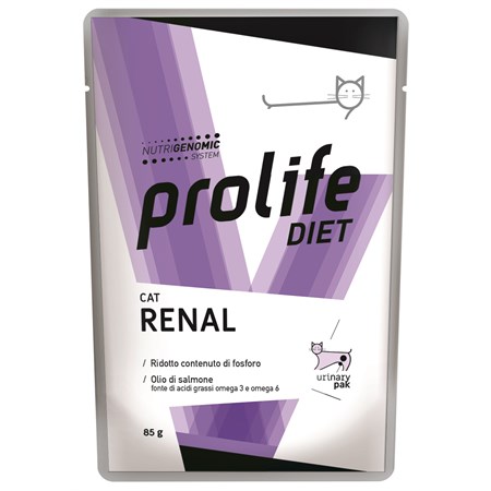 prolife cat veterinary diet renal 85 gr umido gatto nuovo prodotto