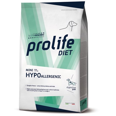 prolife diet mini hypoallergenic 5 kg crocchette per cani