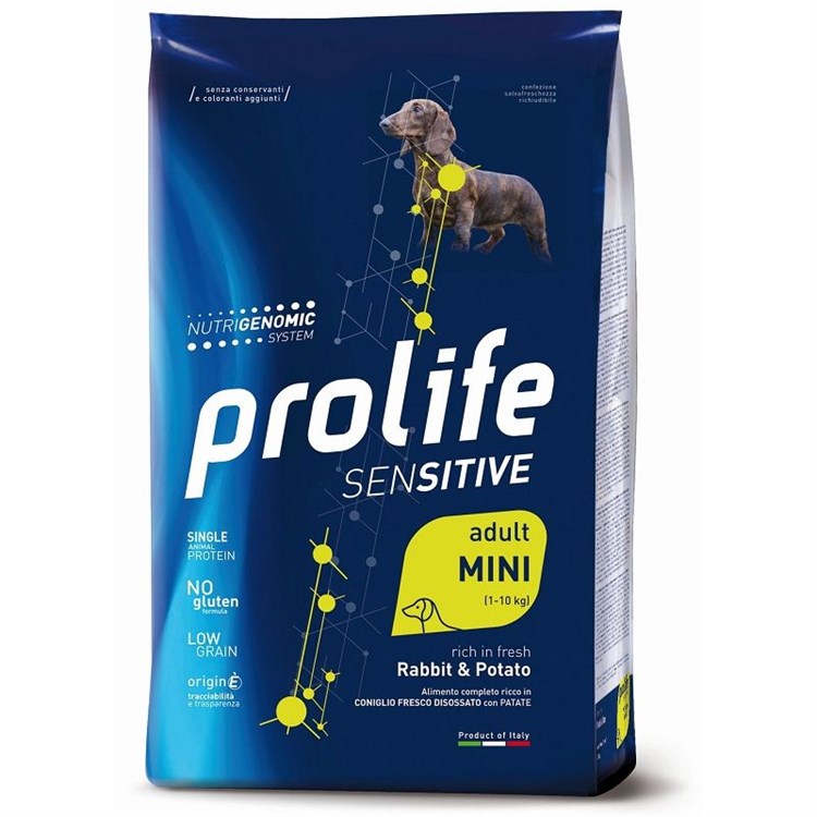 Prolife Dog Mini Adult Coniglio e Patate 7 kg Crocchette Cane DAN