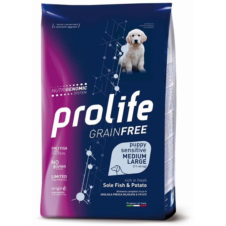 Prolife Dog Puppy Sogliola e Patate 10 kg SCAD PROD 30.11.2023