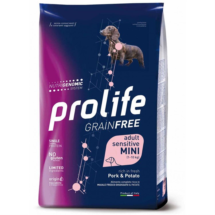 Prolife Dog Sensitive Mini Adult Maiale e Patate 7 kg Grain Free  DANNEGGIATO