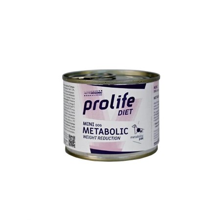 prolife dog veterinary formula mini obesity 200 gr umido cane