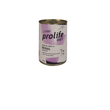 prolife dog veterinary renal sensitive maiale 400 gr umido cane