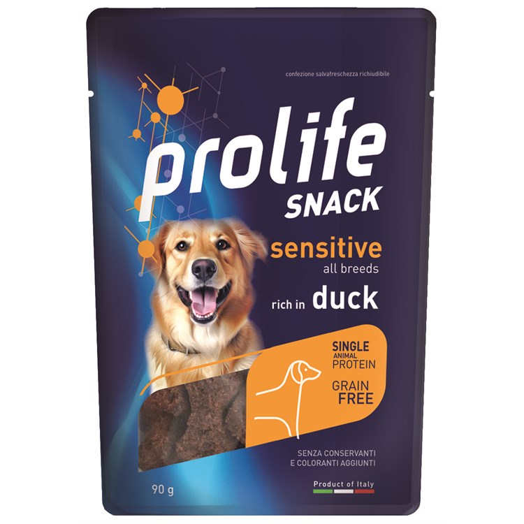 Prolife Snack Sensitive Grain Free Anatra 90 Gr Premi Cane