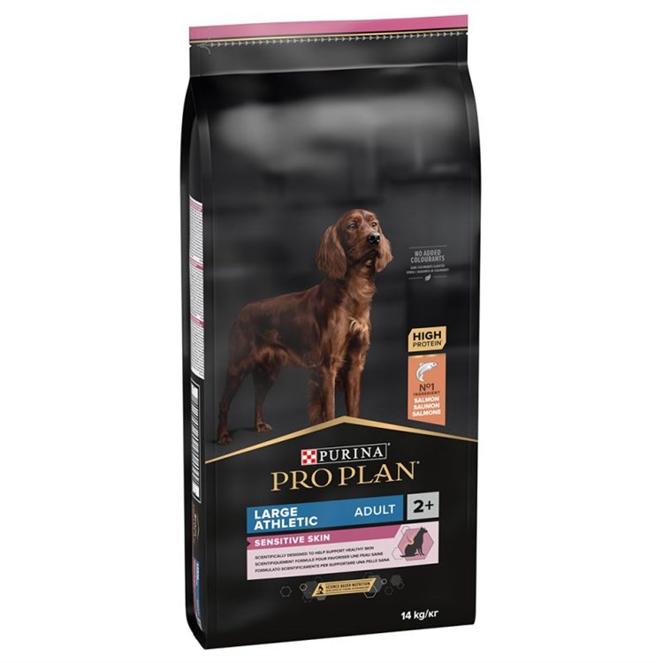 Purina Pro Plan Adult Large Athletic OptiDerma Salmone e Riso 14 kg