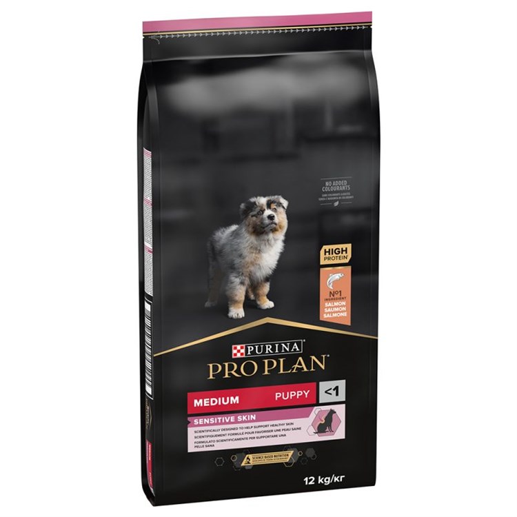 Purina Pro Plan Puppy Medium Sensitive Skin OptiDerma Salmone e R