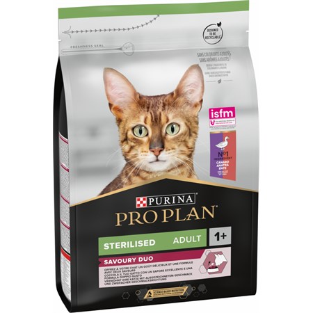 purina pro plan optisavour sterilised anatra e fegato 1 5 kg per gatti sterilizzati