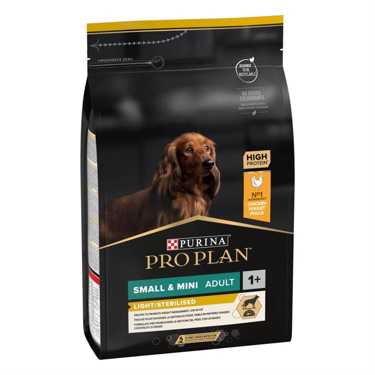 Purina Pro Plan Small Mini Adult Light Sterilised 3 Kg Cani Sterilizzati