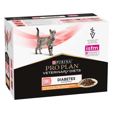 purina pro plan veterinary diets dm diabetes management pollo bustina 85 gr per gatti