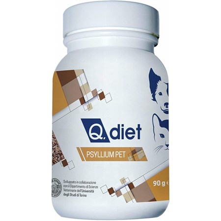 q diet psyllium pet polvere 90 gr per cani e gatti