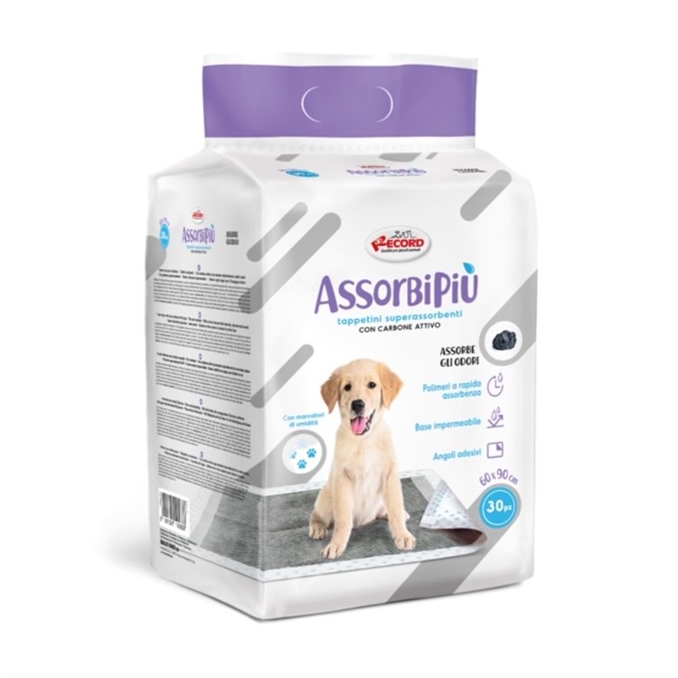 Record Assorbipiu 30 Tappetini Assorbenti Carbone Attivo 60 x 90 
