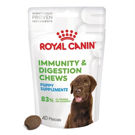 royal canin immunity digestion chews supplement 100 gr snack cuccioli