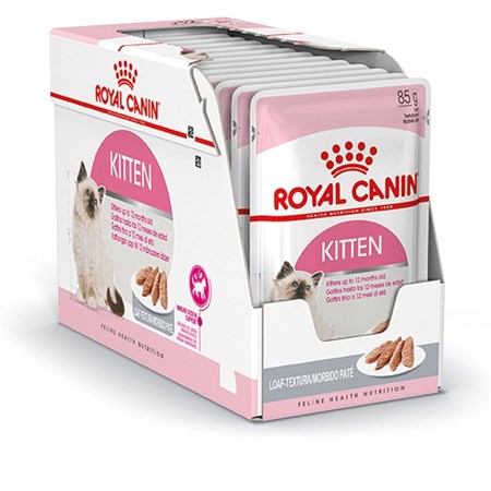 Royal Canin Kitten Loaf 85 gr Mousse Pate Per Gatti in Gatti