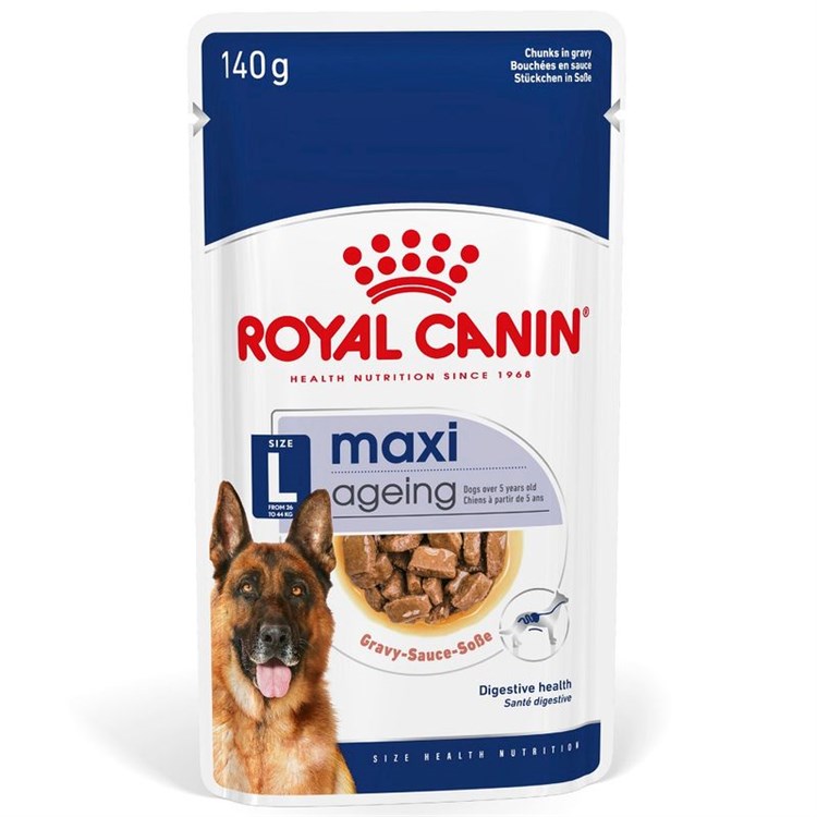 Royal Canin Maxi Ageing 8 + 140 Gr Busta In Salsa Umido Per Cane