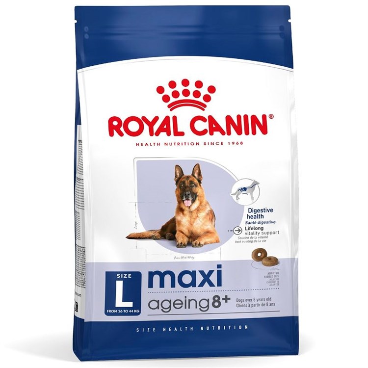 Royal Canin Maxi Ageing 8 + kg 15 Secco Cane DANNEGGIATO
