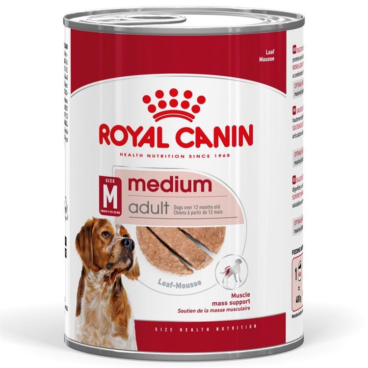 Royal Canin Medium Adult 410 Gr Barattolo Pate Umido Per Cane