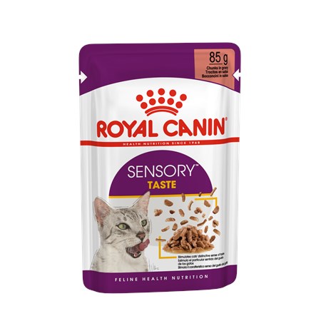 royal canin sensory taste gravy 85 gr alimento umido in salsa gatti