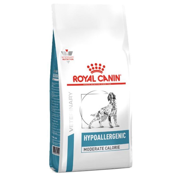 Royal Canin Veterinary Diet Hypoallergenic Moderate Calorie 1,5 kg Per Cane
