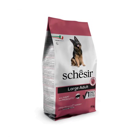 schesir dog large adult prosciutto monoproteico mantenimento 12 kg per cani danneggiato
