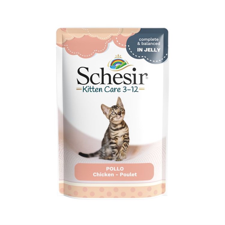 Schesir Kitten Filetti di Pollo 85 gr Bustina Umido Per Gattini