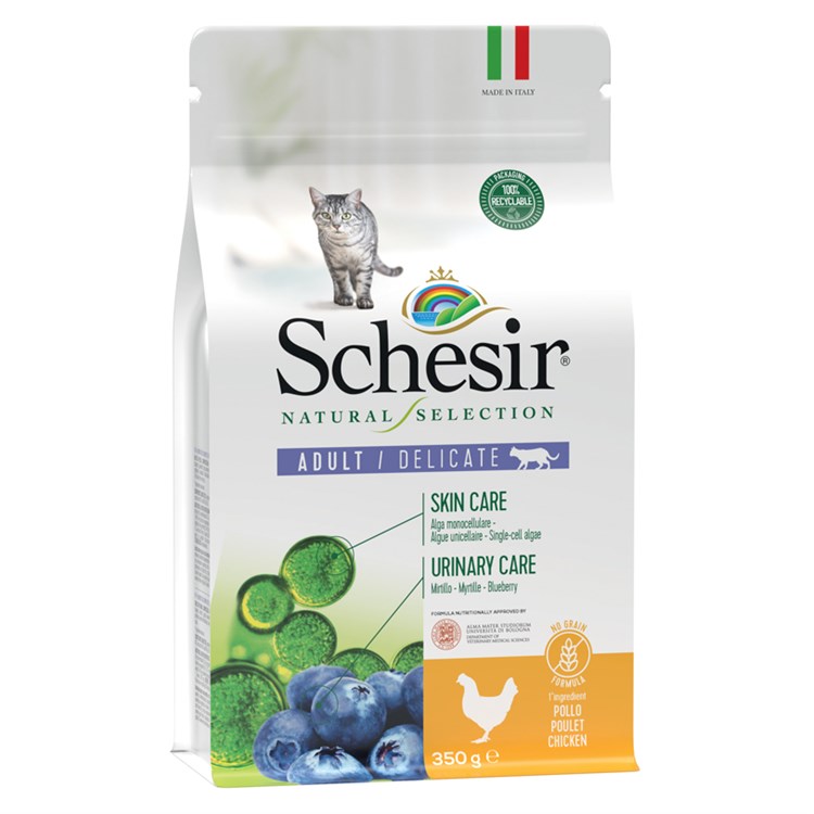 Schesir Natural Selection Grain Free Adult Pollo Delicate 350 gr Per Gatti