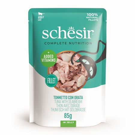 Schesir Tonno e Orata 85 gr Busta Umido Per Gatti in Gatti