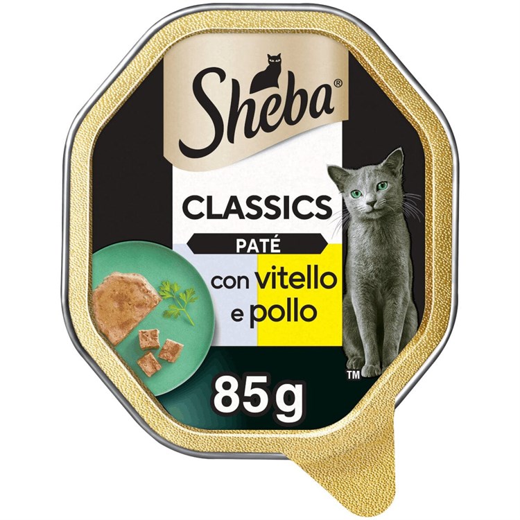 Sheba Pate' Classic Vitello e Pollo 85 gr