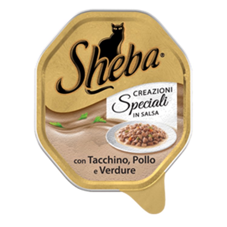 Sheba Tacchino Pollo e Verdure in Salsa 85 gr