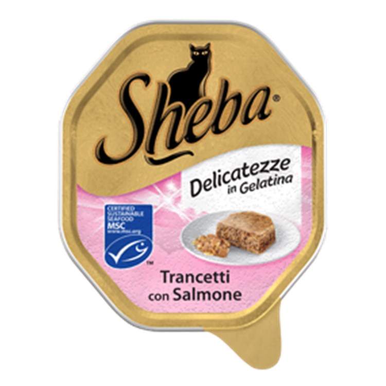 Sheba Trancetti con Salmone in Gelatina 85 gr