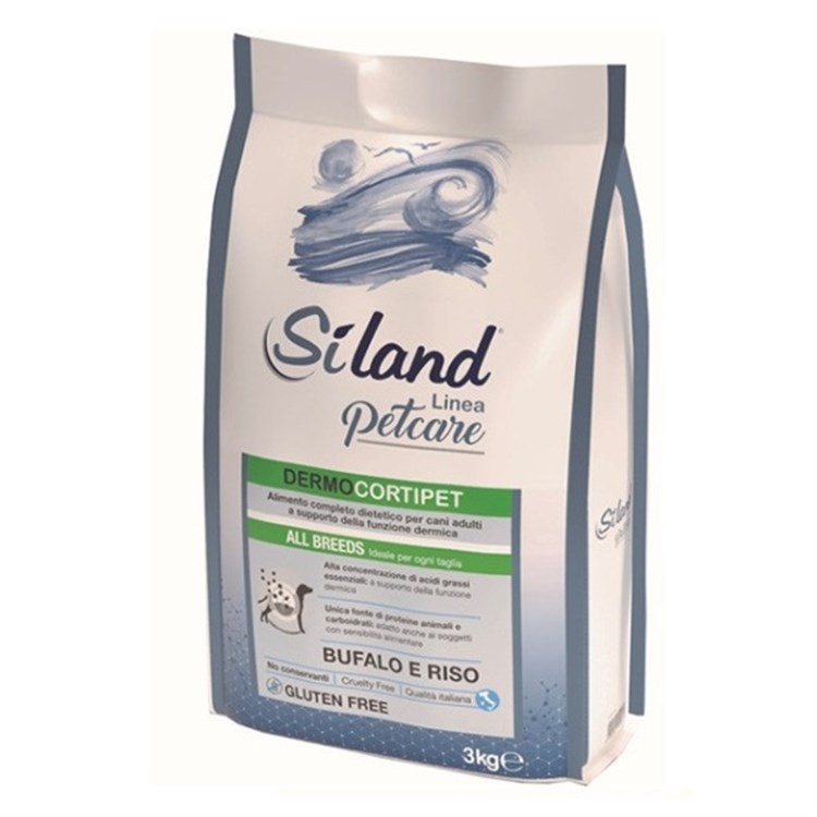 Siland DermoCortipet All Breeds Bufalo Riso 3 kg Crocchette Cane