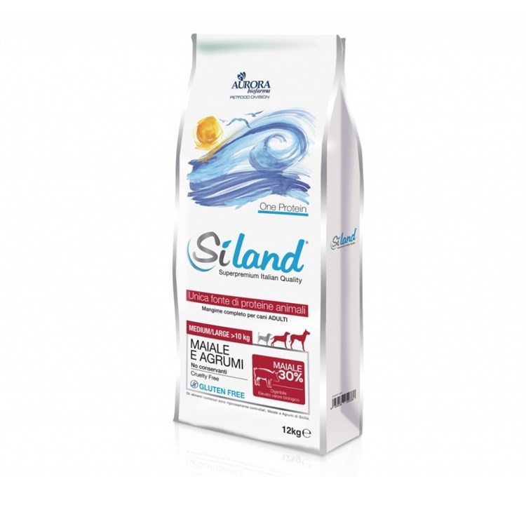 Siland Monoproteico Adult Medium Large Maiale Agrumi 3 kg Cane