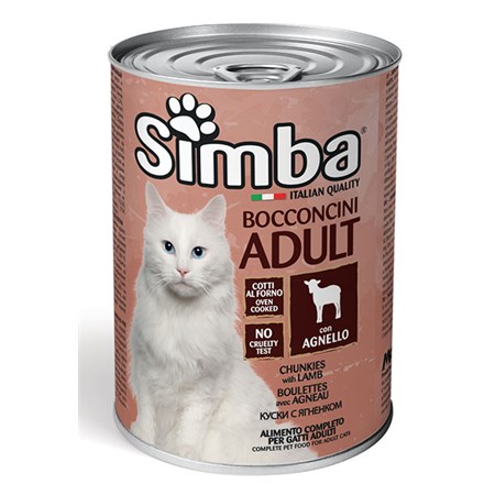 simba bocconcini con agnello 415 gr umido per gatti