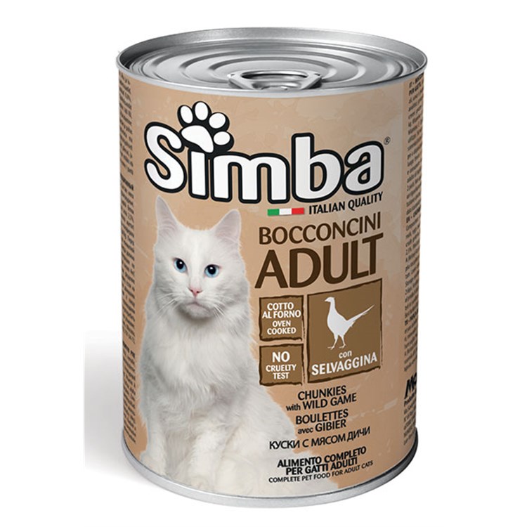 Simba Bocconcini Con Selvaggina 415 gr Umido Per Gatti