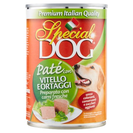 special dog all breeds adult pate con vitello e verdure 400 gr umido cane