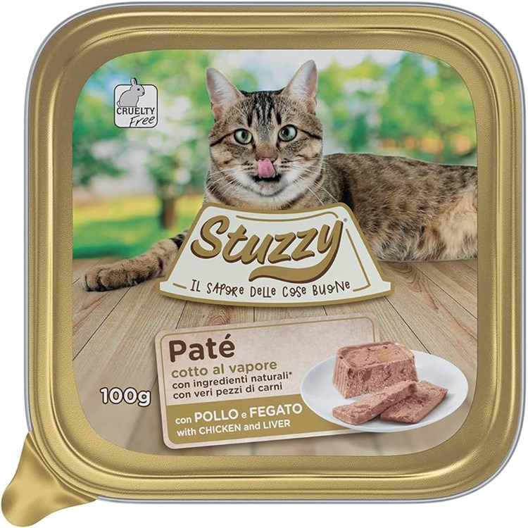 Stuzzy Cat Patè Pollo Fegato 100 gr Vaschetta Per Gatti