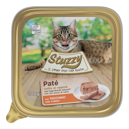 stuzzy cat pate tacchino 100 gr vaschetta per gatti