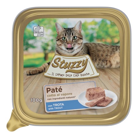 stuzzy cat pate trota 100 gr vaschetta per gatti