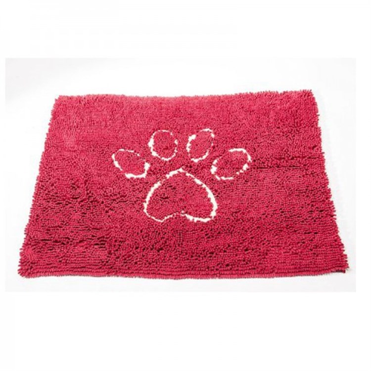 Tappeto Dirty Dog Doormat Medium Rosso In Microfibra