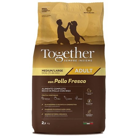 together dog adult pollo medium large 12 kg cane