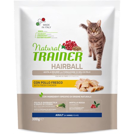 trainer hairball control solution con pollo 300 gr per gatti