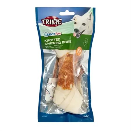 trixie dentafun osso annodato con pollo 15cm 70gr