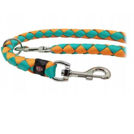Trixie Guinzaglio Tubolare L XL Arancio Acquamarina Addestramento Regolabile 2 metri Per Cani in Cani